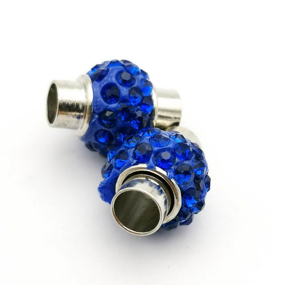 shapesbyX-5 sets 5mm Round Hole Magnetic Clasps Rhinestone Clasps