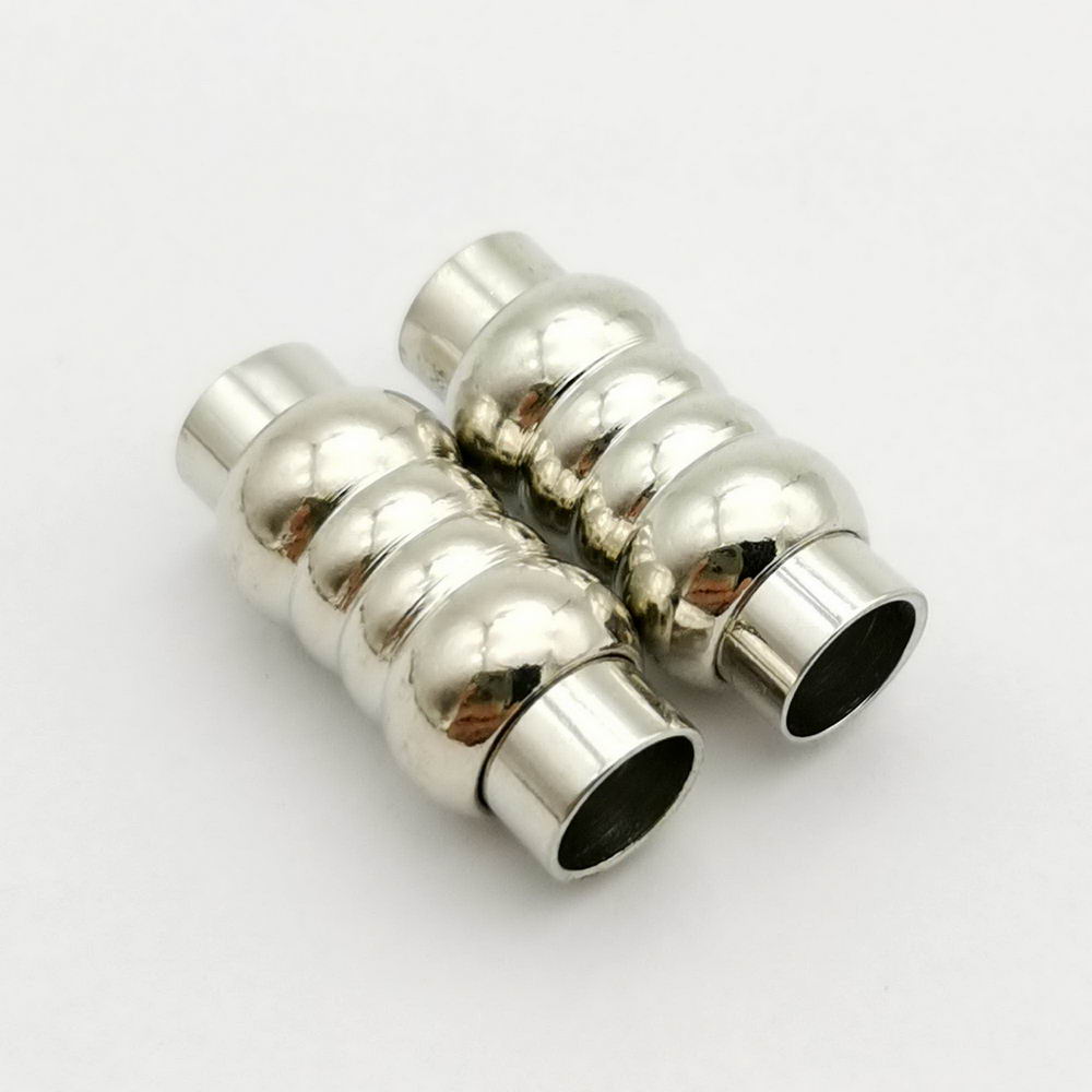 shapesbyX-5 Pieces 6mm Hole Magnetic Clasps and Clousre for Bracelet Making Bolo Cord Glue