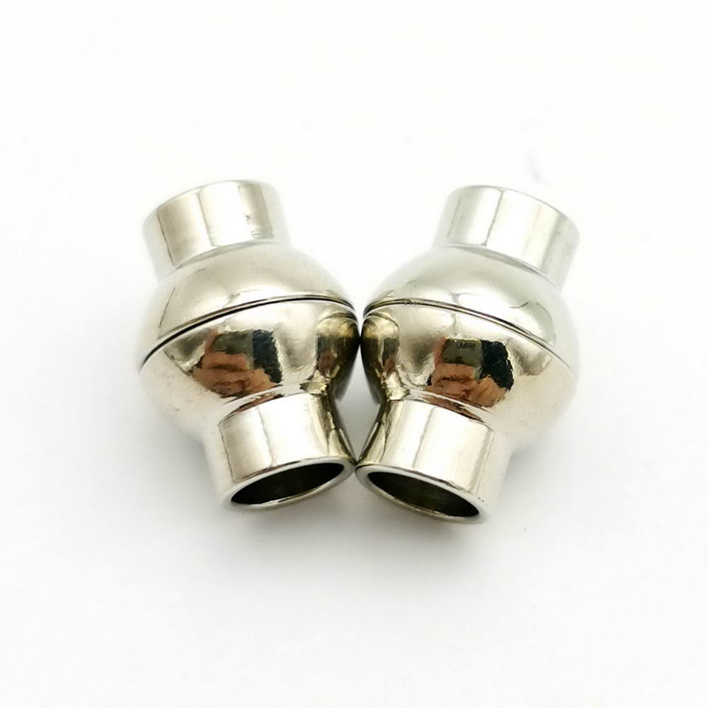 shapesbyX-5 Pieces 6mm Hole Magnetic Clasps and Clousre for Bracelet Making Bolo Cord Glue