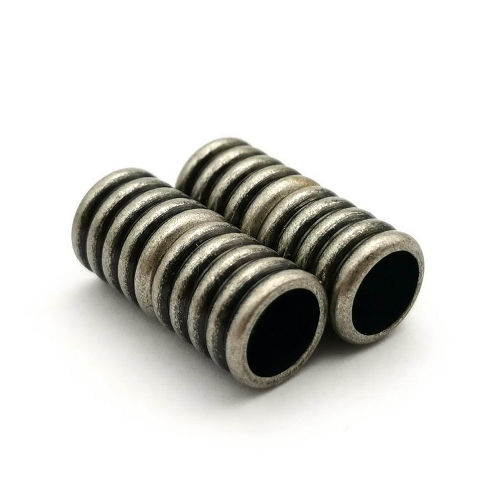 shapesbyX-5 Pieces 6mm Hole Magnetic Clasps and Clousre for Bracelet Making Bolo Cord Glue Caterpillar