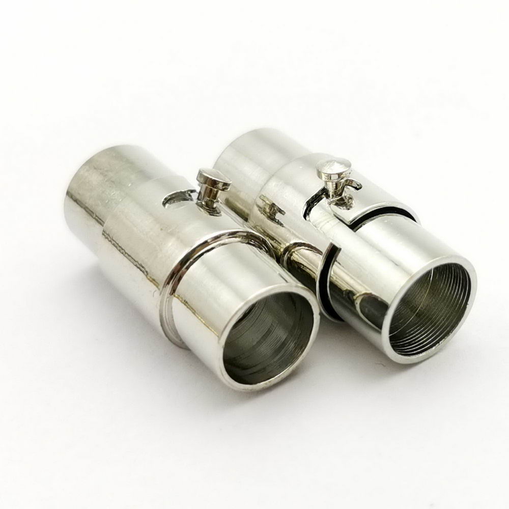 shapesbyX-5 Pieces 6mm Hole Magnetic Clasps and Clousre Mechanism Lock Silver/Gold