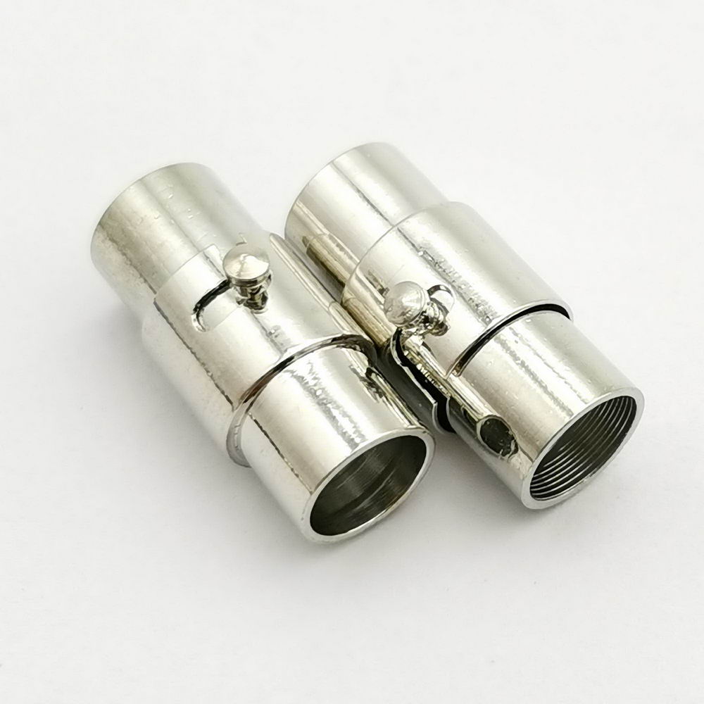 shapesbyX-5 Pieces 6mm Hole Magnetic Clasps and Clousre Mechanism Lock Silver/Gold