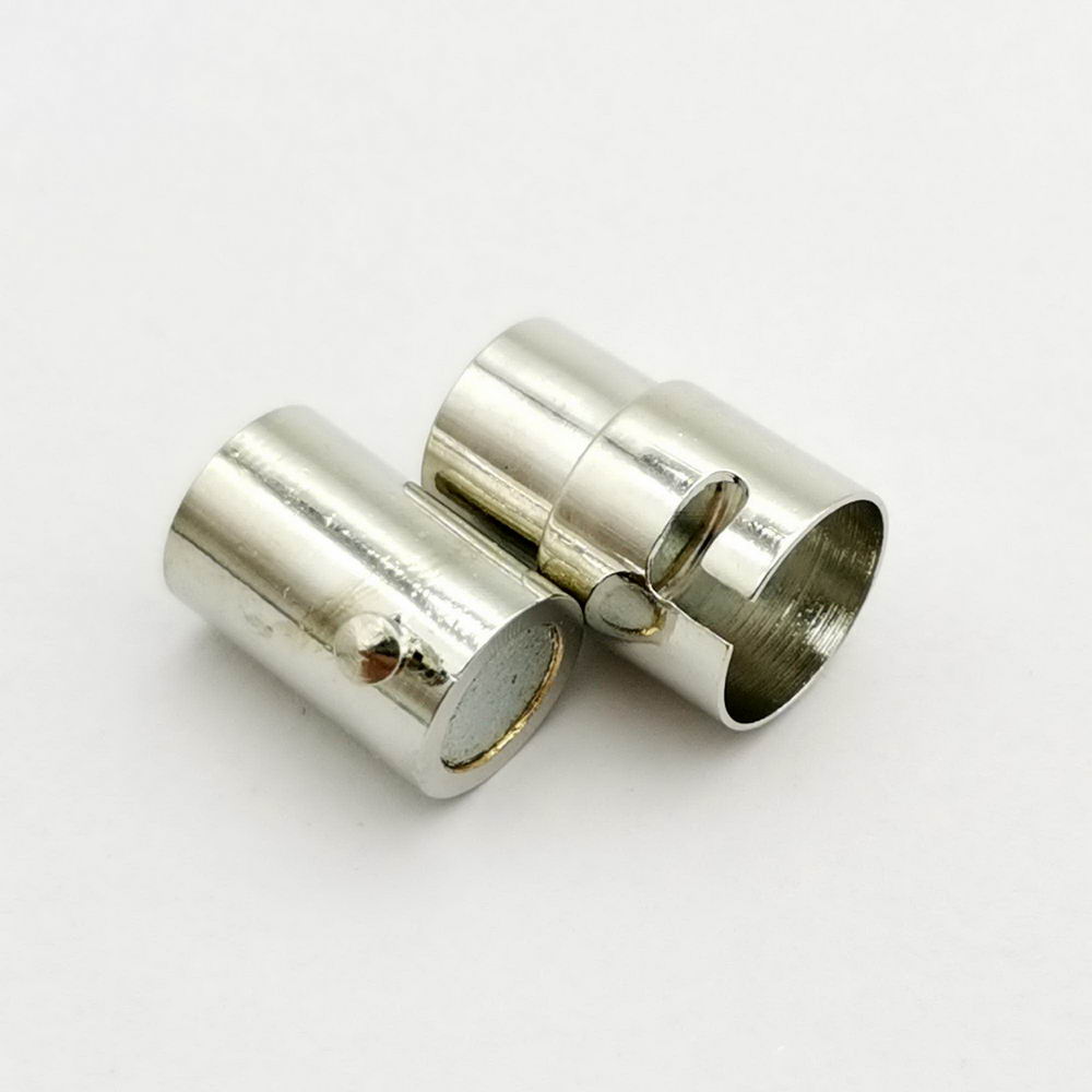 shapesbyX-5 Pieces 6mm Hole Magnetic Clasps and Clousre Mechanism Lock Silver/Gold