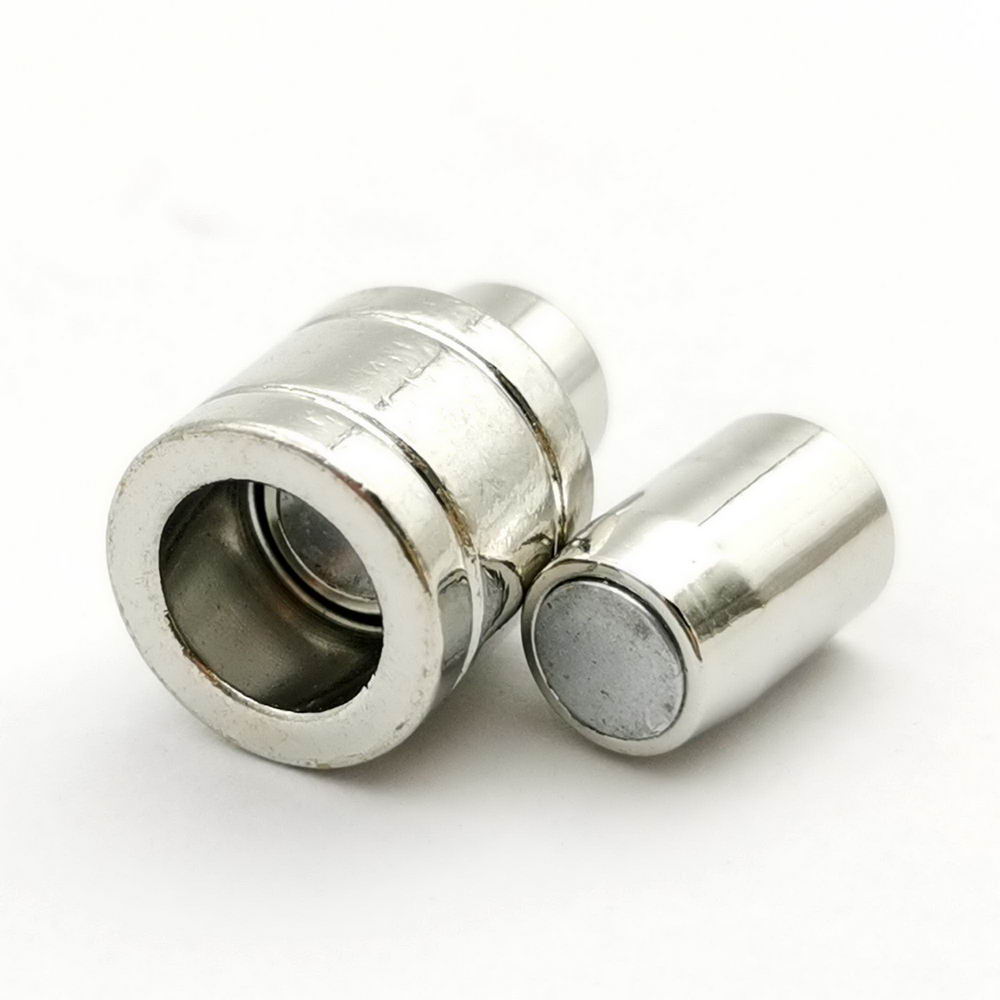shapesbyX-5 Pieces 6mm Hole Magnetic Clasps and Clousre for Bracelet Making Bolo Cord Glue