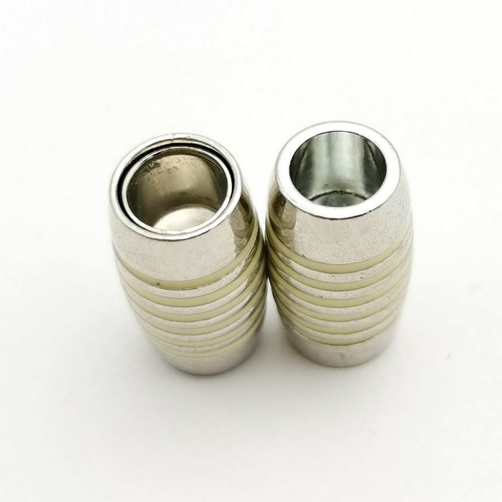 shapesbyX-5 Pieces 6mm Hole Magnetic Clasps and Clousre for Bracelet Making Bolo Cord Glue