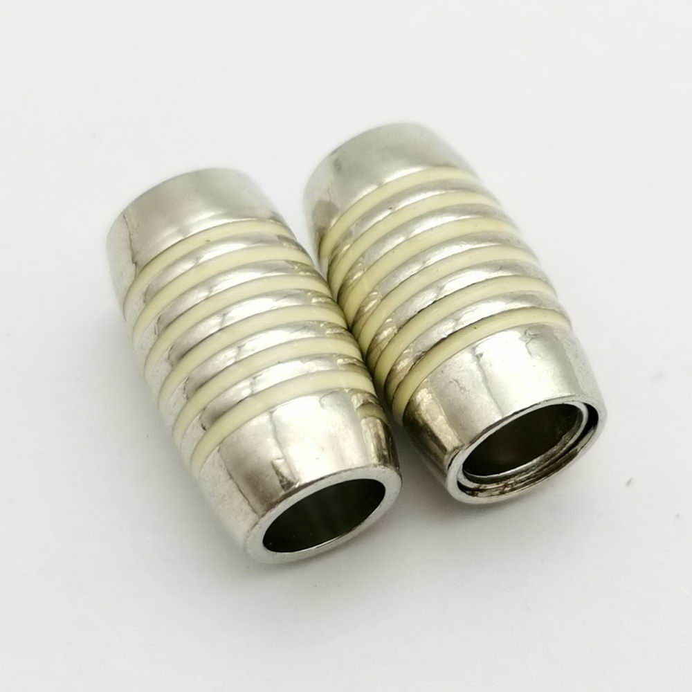 shapesbyX-5 Pieces 6mm Hole Magnetic Clasps and Clousre for Bracelet Making Bolo Cord Glue