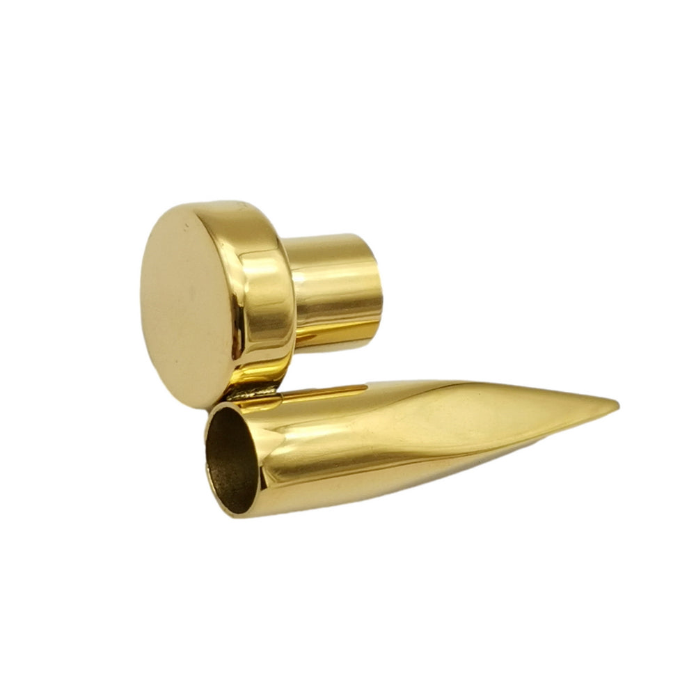 316 Stainless Steel Bracelet Cord Findings Bullet Shape 6mm Inner for 6mm Round Cord