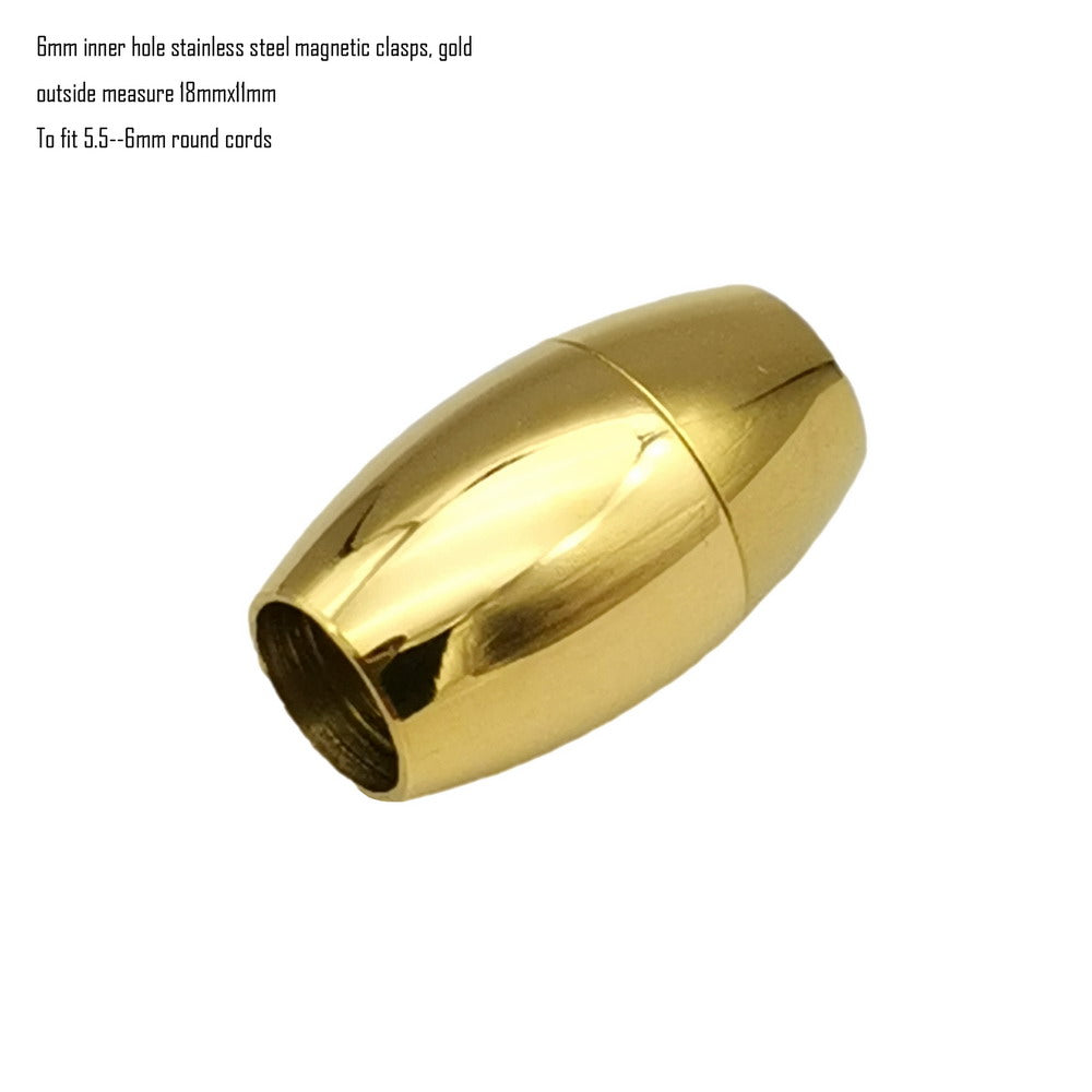 shapesbyX-6mm Inner Hole Stainless Steel Magnetic Clasp for Mike