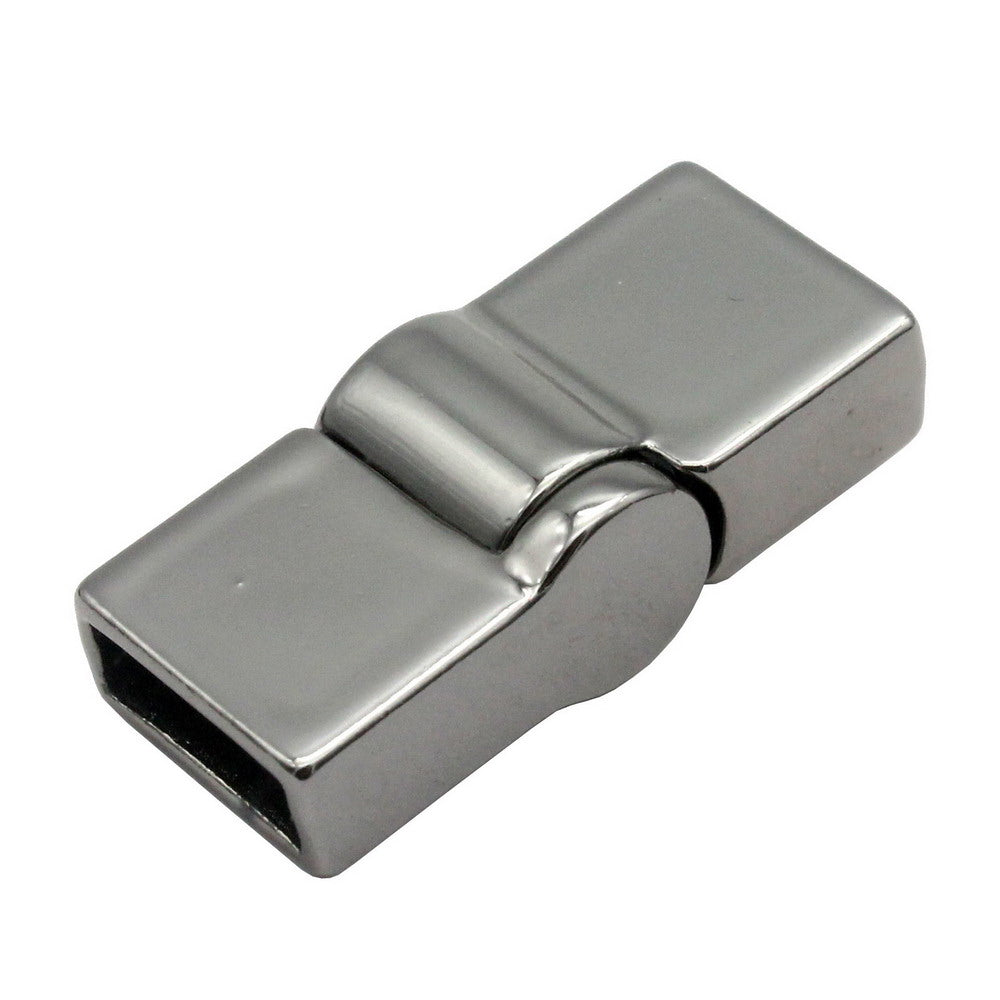 Magnetic Bracelet Clasps and Closure Black 10mmx4mm Inner Hole Leather Cord End MT718-4