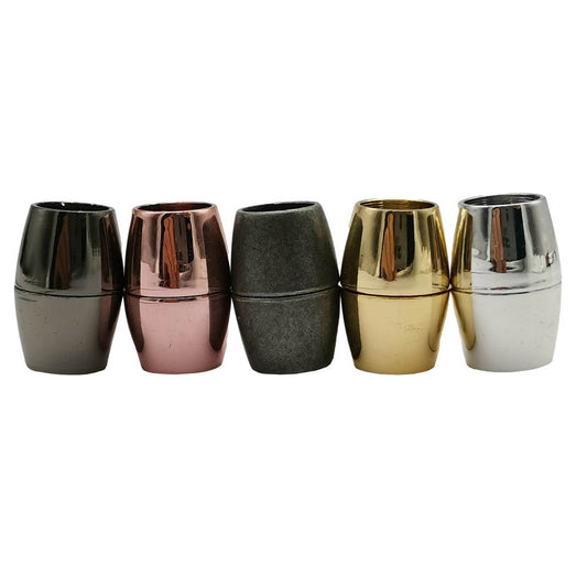 ShapesbyX-Magnetic Clasps and Closure for Bracelet Making Pink Gold Color 8mm Round Hole