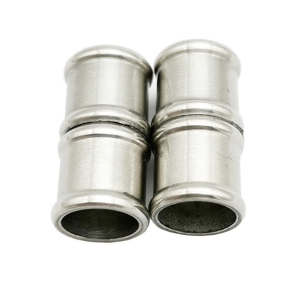 shapesbyX-2 Pieces 12mm Hole Stainless Steel Magnetic Clasps and Closure Bamboo Shape