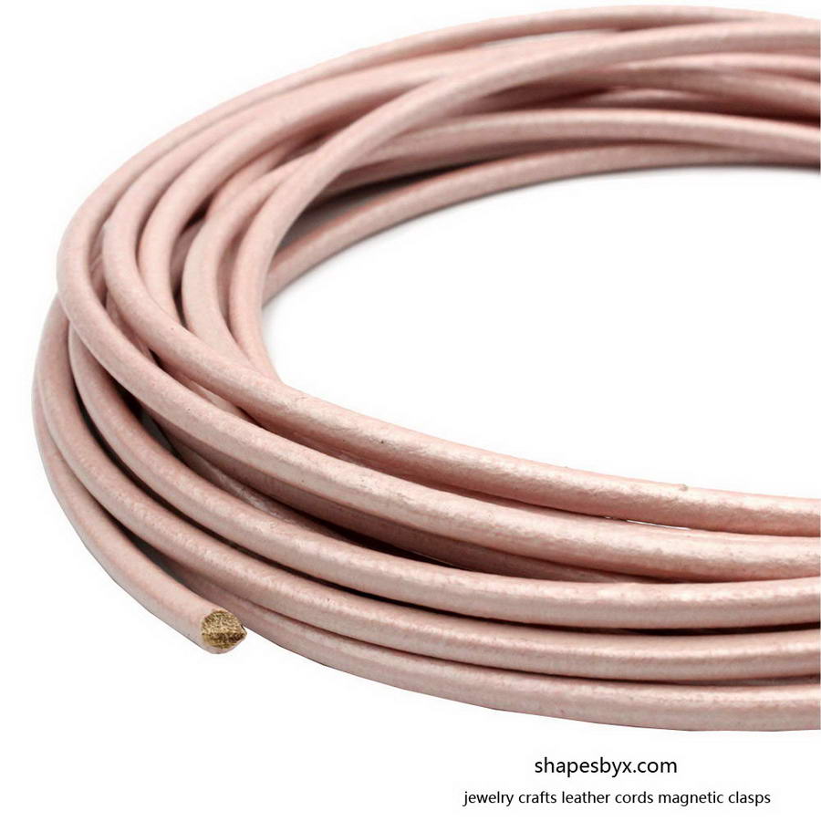 Bracelet en cuir rond marron foncé de 4mm, cordons en cuir véritable, fabrication de bijoux, ceinture en tissu, décoration, cravate, 2 mètres