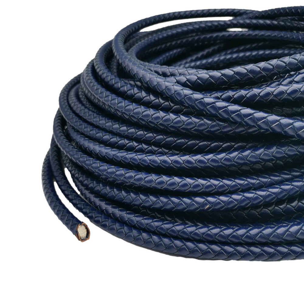 shapesbyX-8mm Braided Leather Bolo Cord Bracelet Making Jewelry Leather Crafts