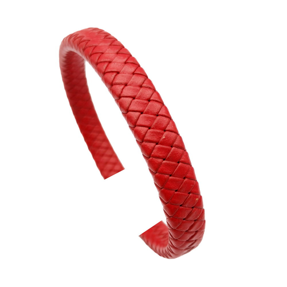 shapesbyX-12x6mm Braided Leather Strap Braid Bracelet Making Leather Cord 12mmx6mm