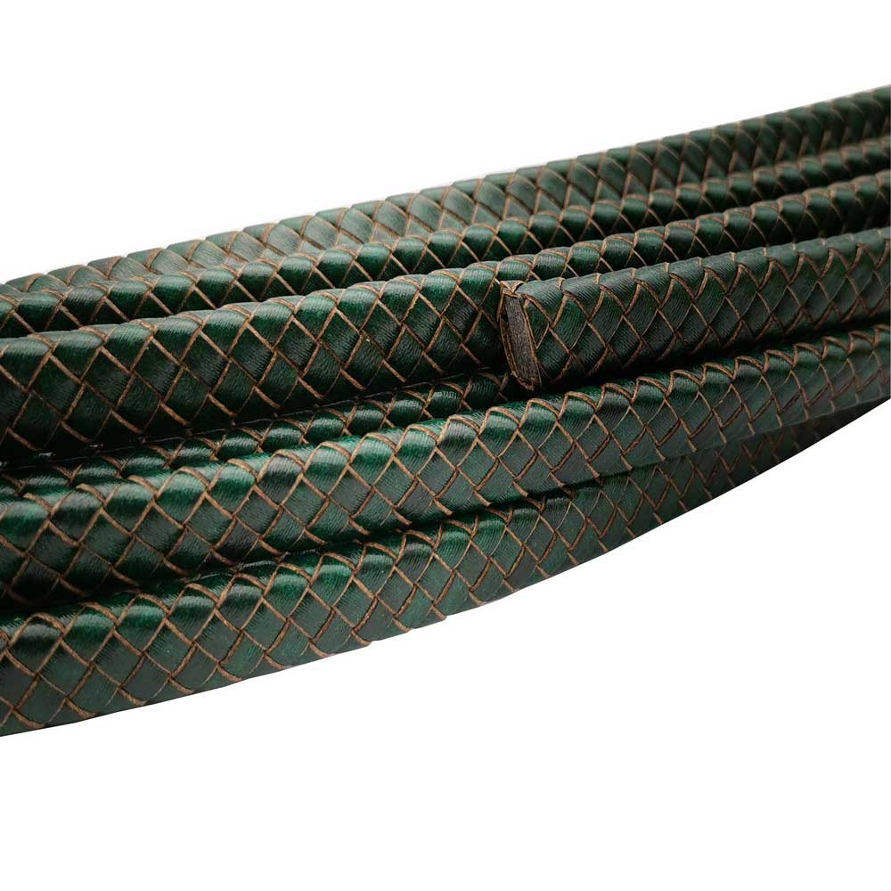 shapesbyX-12x6mm Braided Leather Strap Braid Bracelet Making Leather Cord 12mmx6mm