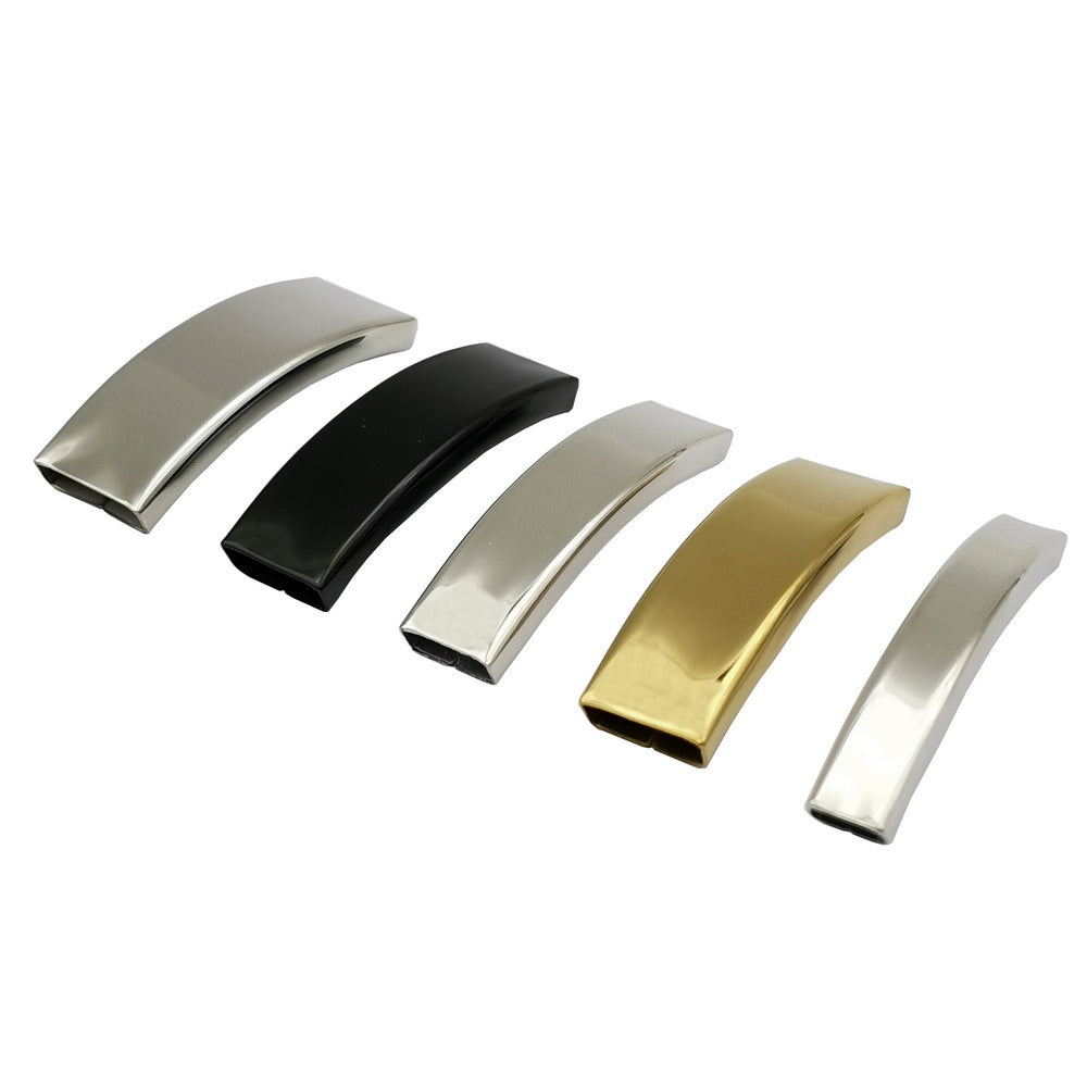 shapesbyX-10 Pieces Polished Stainless Steel Bracelet Tube Sliders 5mm 8mm 10mm 12mm