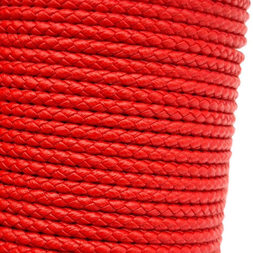 ShapesbyX-Cordons en cuir PU tressés noir/rouge, 2 mm, ronds en microfibre, durables et doux, fabrication de bijoux pour collier pendentif, 1 mètre