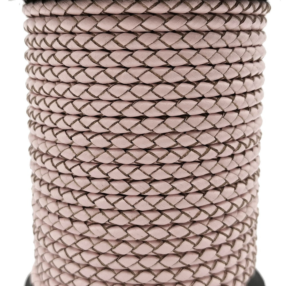 ShapesbyX-Baby Rose Cordons en cuir tressé de 3 mm pour la fabrication de bracelets et de colliers Bolo