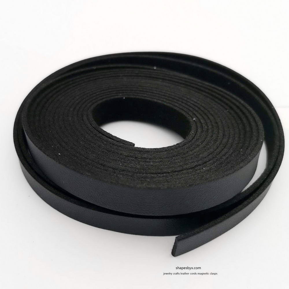 shapesbyX-5 Yards 10mm 20mm 30mm Flat Faux Suede Leather Band Flat PU Leather Strip Soft Microfiber 1.5mm Thickness