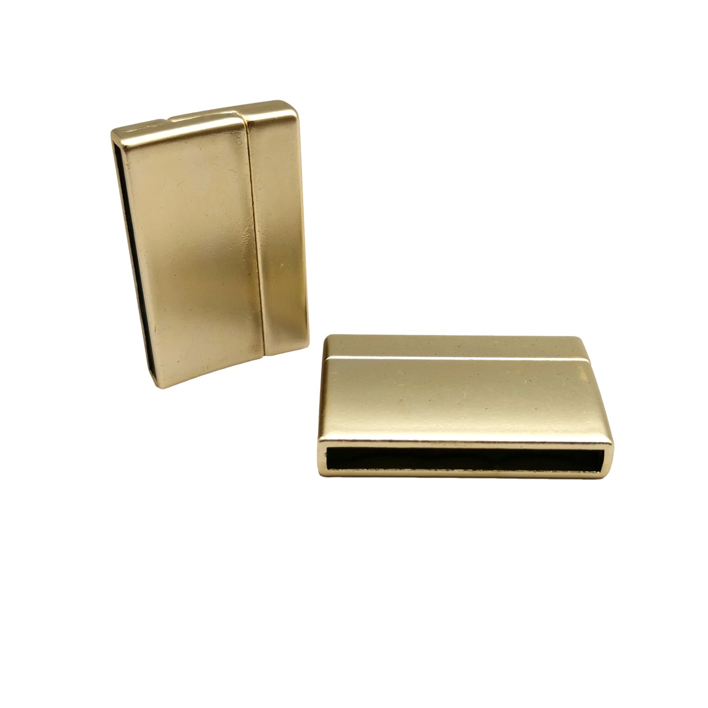 ShapesbyX-Matte Gold 30x3mm Hole Magnetic Clasps and Closure Strong Magnet Jewelry Making End