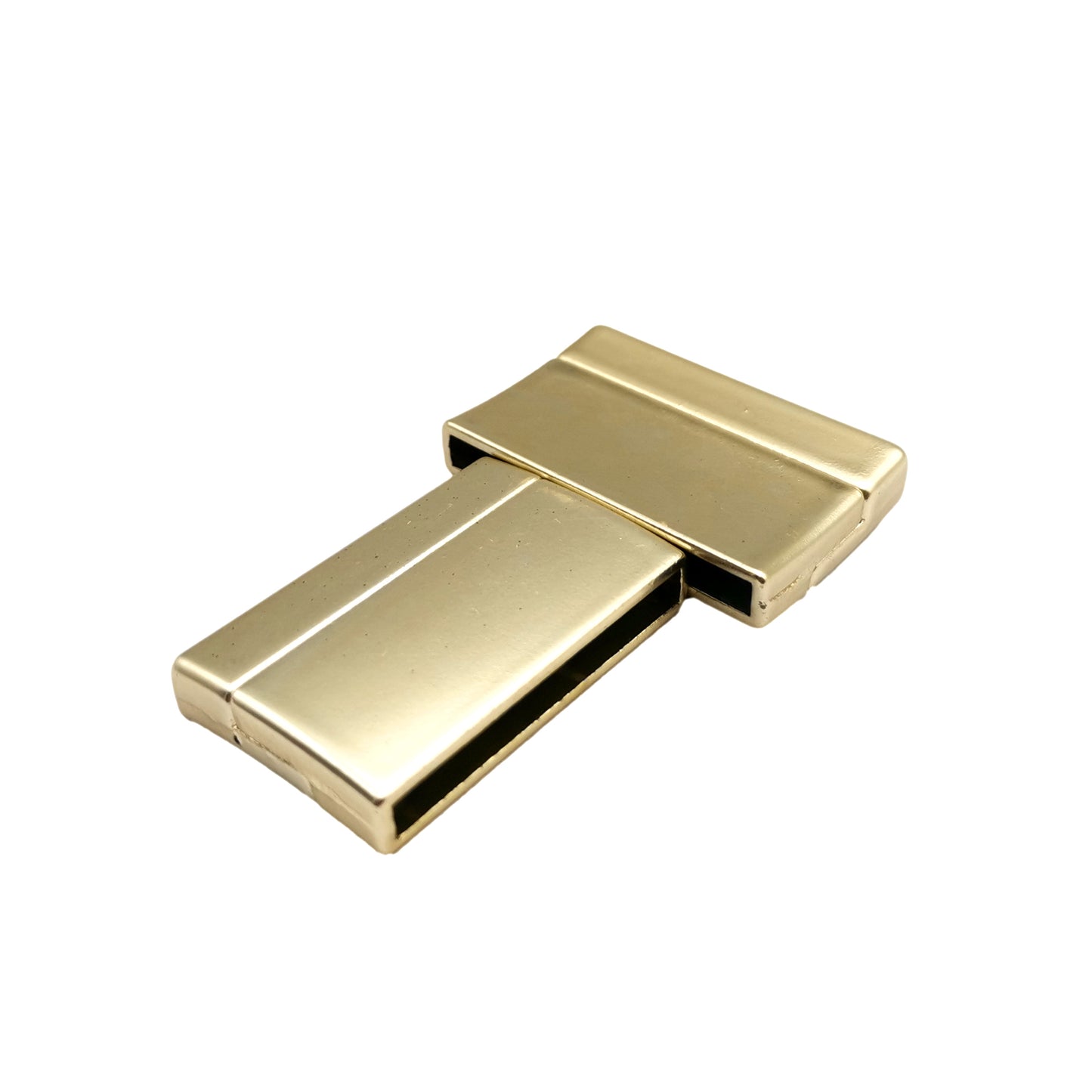 ShapesbyX-Matte Gold 30x3mm Hole Magnetic Clasps and Closure Strong Magnet Jewelry Making End