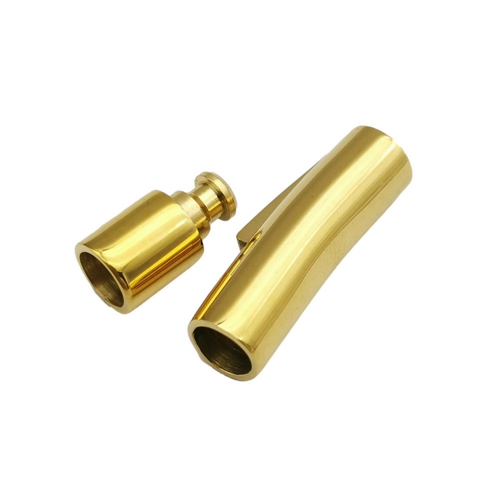 ShapesbyX-Bajonettverschlüsse aus Edelstahl, Gold/Schwarz, für die Herstellung von Armbändern, 2 mm, 3 mm, 5 mm, 8 mm