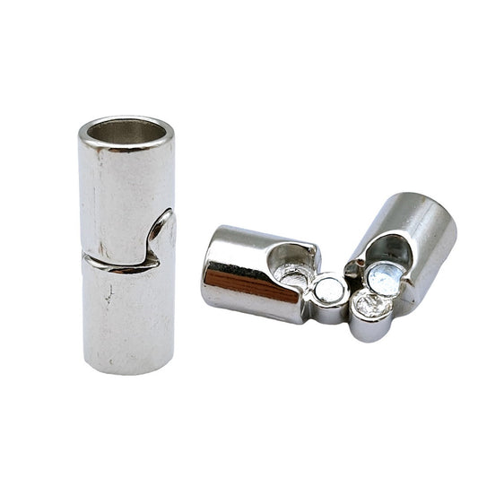 ShapesbyX-3 Stück runde Magnetverschlüsse und Verschluss mit 7 mm Loch für die Herstellung von Armbändern