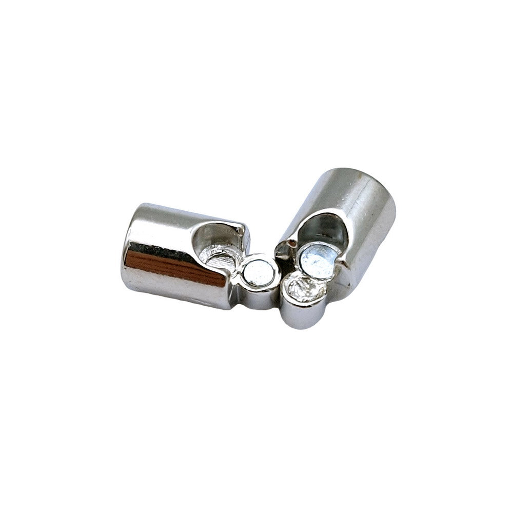 shapesbyX-3 Pieces 7mm Hole Round Magnetic Clasps and Closure for Bracelet Making Mechanism Lock
