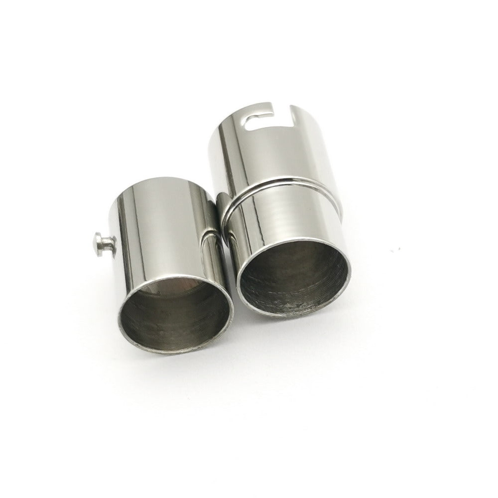2 Stück 2 mm 3 mm 5 mm 8 mm Rundloch-Magnetverschluss aus Edelstahl mit Mechanismus-Bolzenverriegelung
