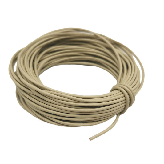 shapesbyX-10 Yards Khaki Leather Cord 1.5mm Leather String Genuine Cowhide