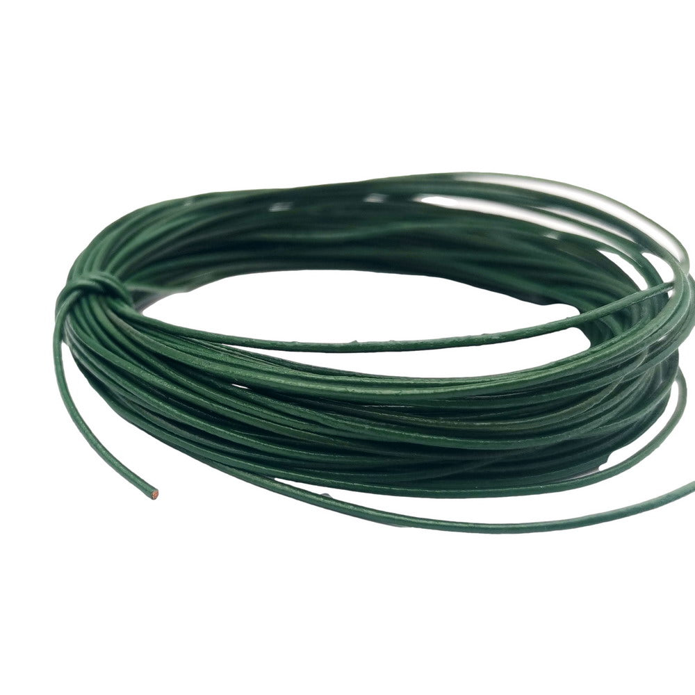 ShapesbyX-10 yards vert 1mm cordon en cuir véritable 1.0mm de diamètre en cuir