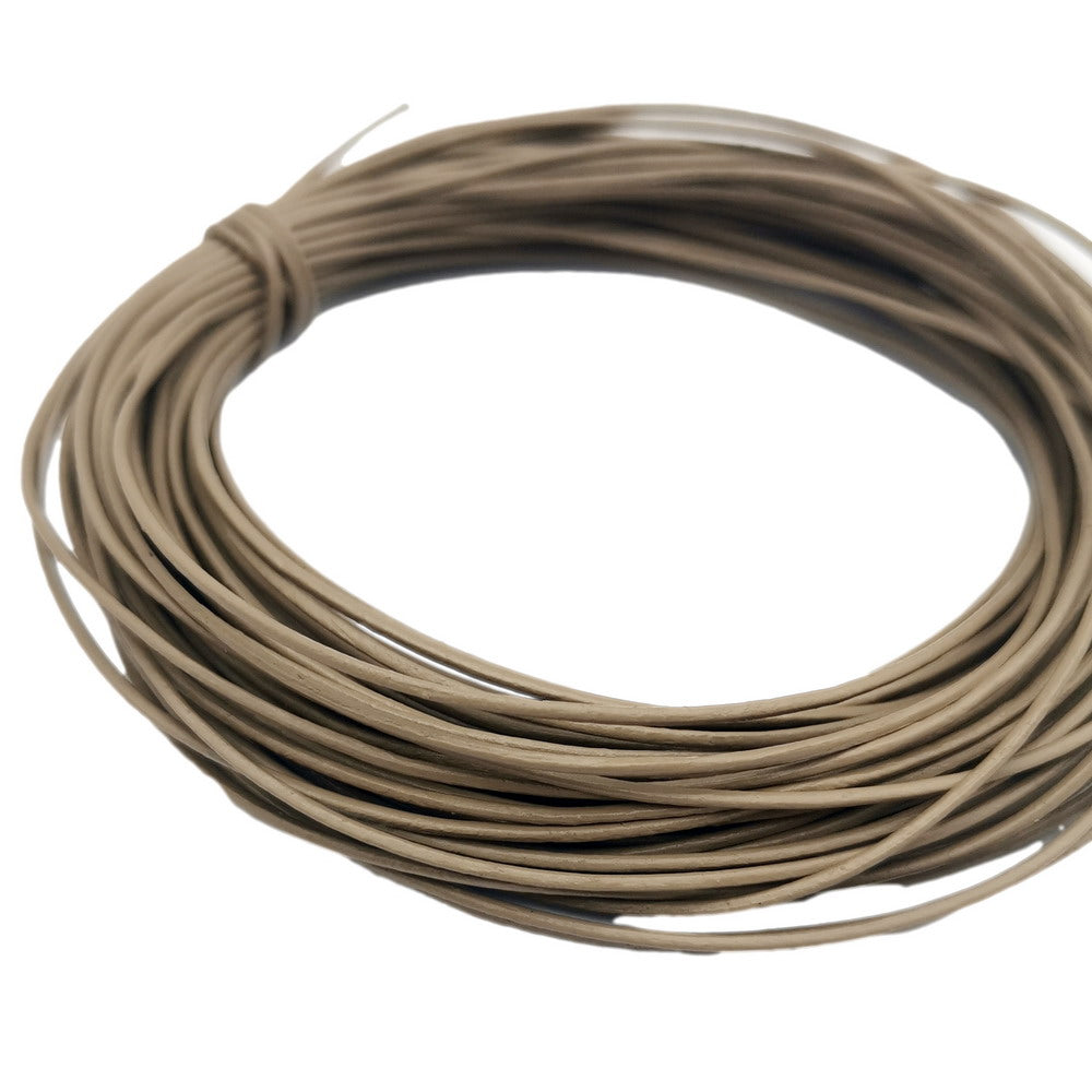 shapesbyX-10 Yards Light Ash 1mm Leather Cord Leather String Genuine 1.0mm Diameter Leather
