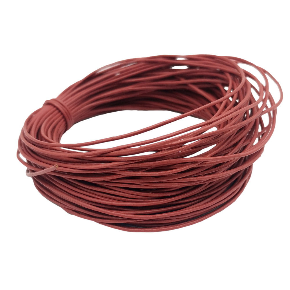 shapesbyX-16 Yards Sienna 1mm Leather Cord Leather String Genuine 1.0mm Diameter Leather