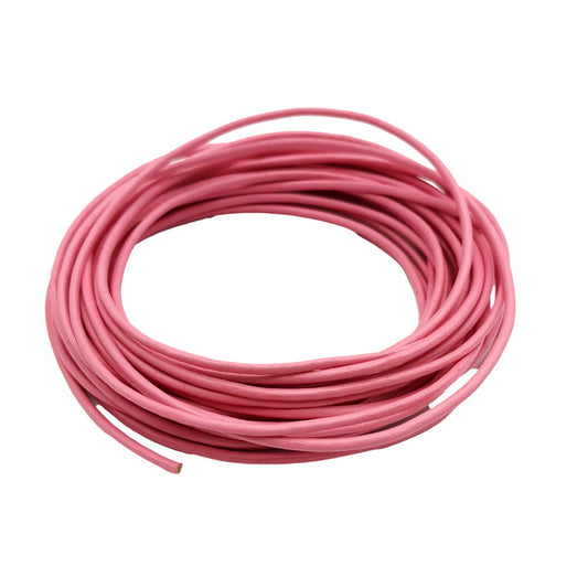 ShapesbyX Bright Pink 5 Yards 2.0mm Round Real Leather Cords Cowhide Leather Made for Jewelry Making in Bracelet Necklace