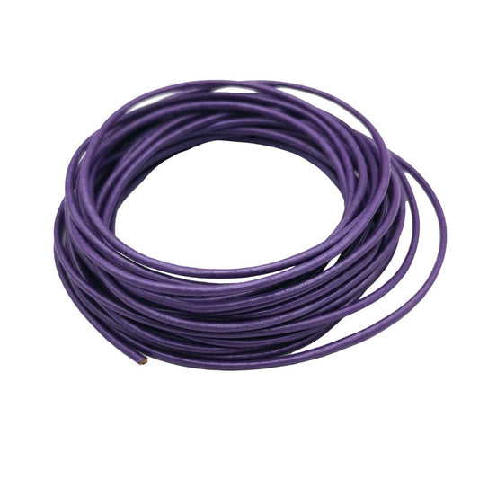shapesbyX-5 Yards 2mm Metallic Purple Leather Cords Genuine Leather Strap for Necklace Pendant