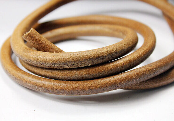 2m 3/4/5/6/8/10MM Vintage Cowhide Leather Cord Strip Round/Flat