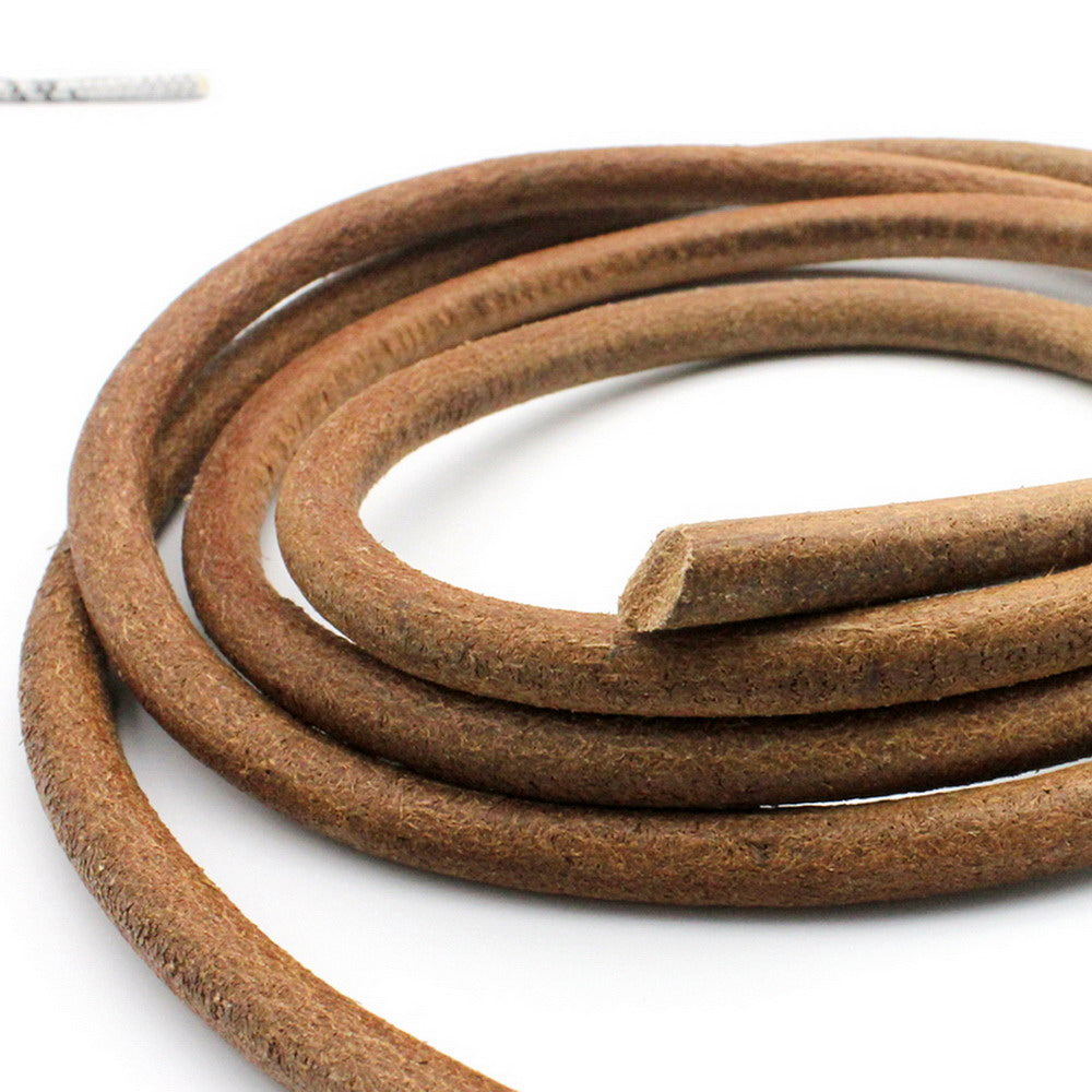 ShapesbyX-8mm/10mm Black Round Leather Cords Bracelet Making or Decor Genuine Leather Strap