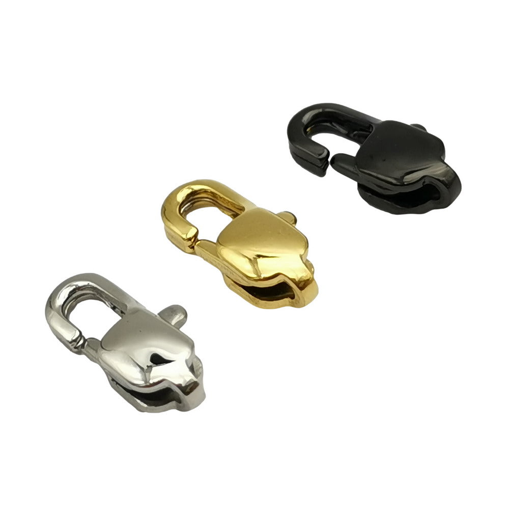 3 Pieces 13mm/11mm CB Lobsters Stainless Steel 316L Gold and Black for Jewelry Making