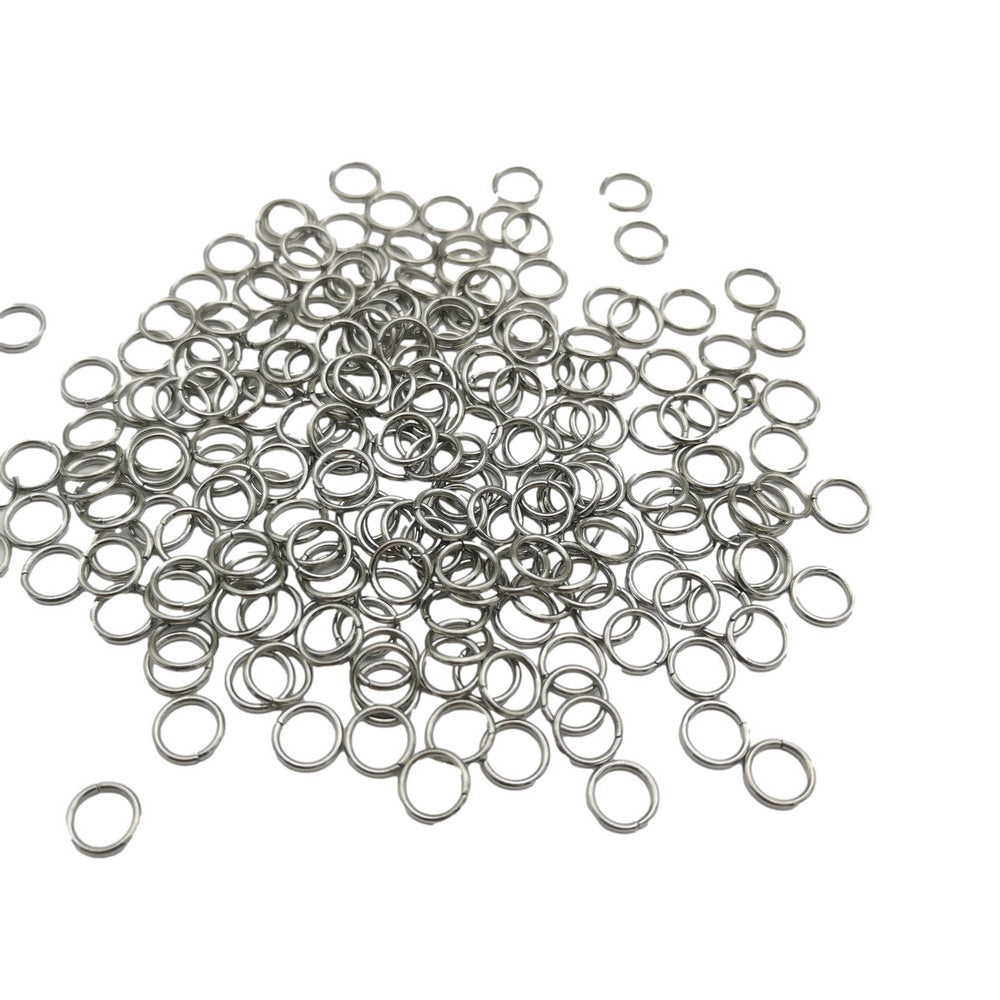 500 Pieces Stainless Steel Jump Ring Connectors 6mm Jewelry Making Rings