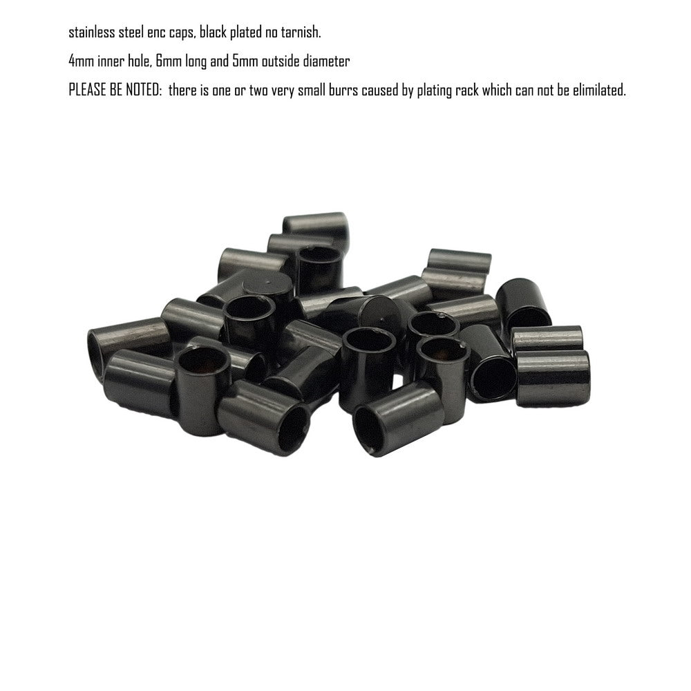 10 Stück Edelstahl-Kordel-Endkappen von 2 mm bis 10 mm, Schmuckherstellung, Perlen, Krawattenenden