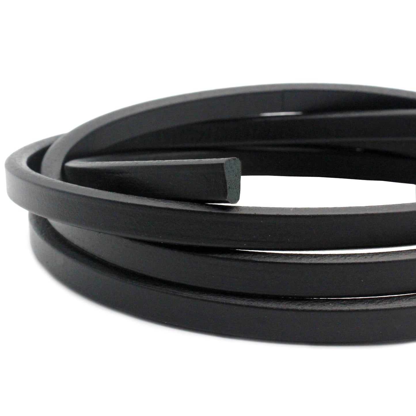 shapesbyX-1 Yard 10mm Wide Red Licorice Leather Cords 10mmx6mm Leather Bangle Bracelet Making 10x6mm