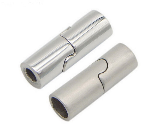 ShapesbyX-Brushed Stainless Steel Magnetic Clasps for Jewelry Making 3mm,4mm,5mm,6mm,8mm
