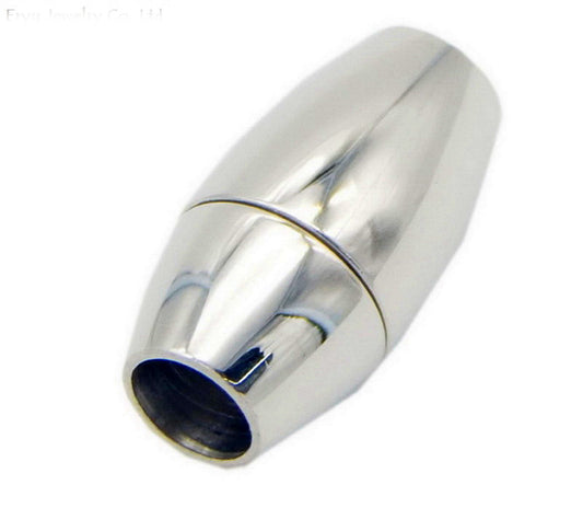 ShapesbyX-Fermoir magnétique en acier inoxydable à trou rond de 6 mm par pièce