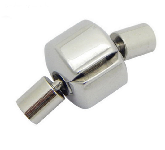 ShapesbyX-Fermoirs en acier inoxydable à trou intérieur de 3 mm pour extrémité de bracelet et de collier, colle dans du cuir rond de 3 mm ou un cordon Bolo de 3 mm