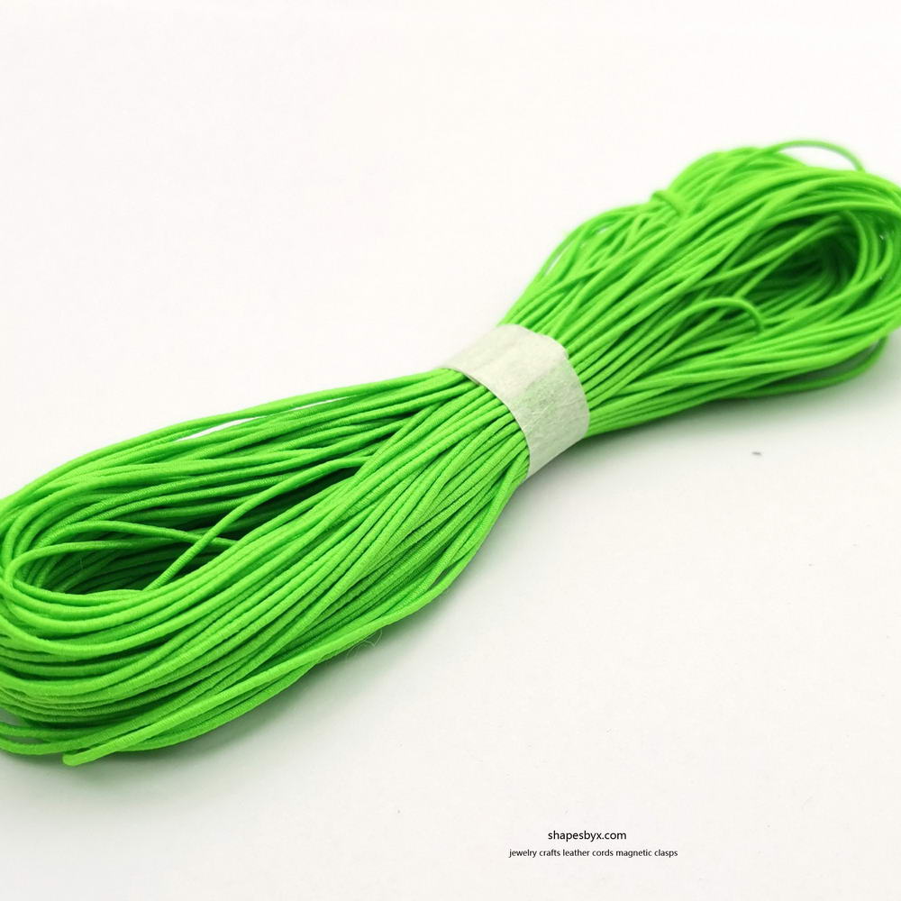 shapesbyX-50 Yards 0.8mm Round Elastic Cord Stretchy Cord Moss Green