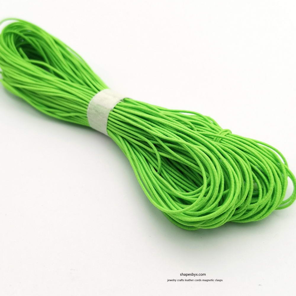 shapesbyX-50 Yards 0.8mm Round Elastic Cord Stretchy Cord Moss Green