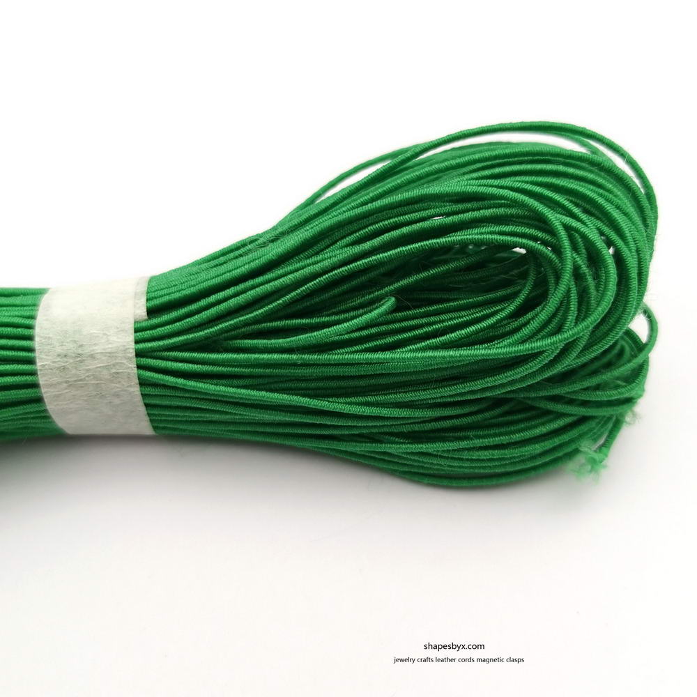 shapesbyX-50 Yards 0.8mm Round Elastic Cord Stretchy Cord Green