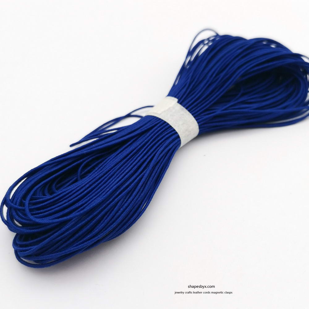 ShapesbyX-50 yards 0,8 mm cordon élastique rond cordon extensible bleu royal