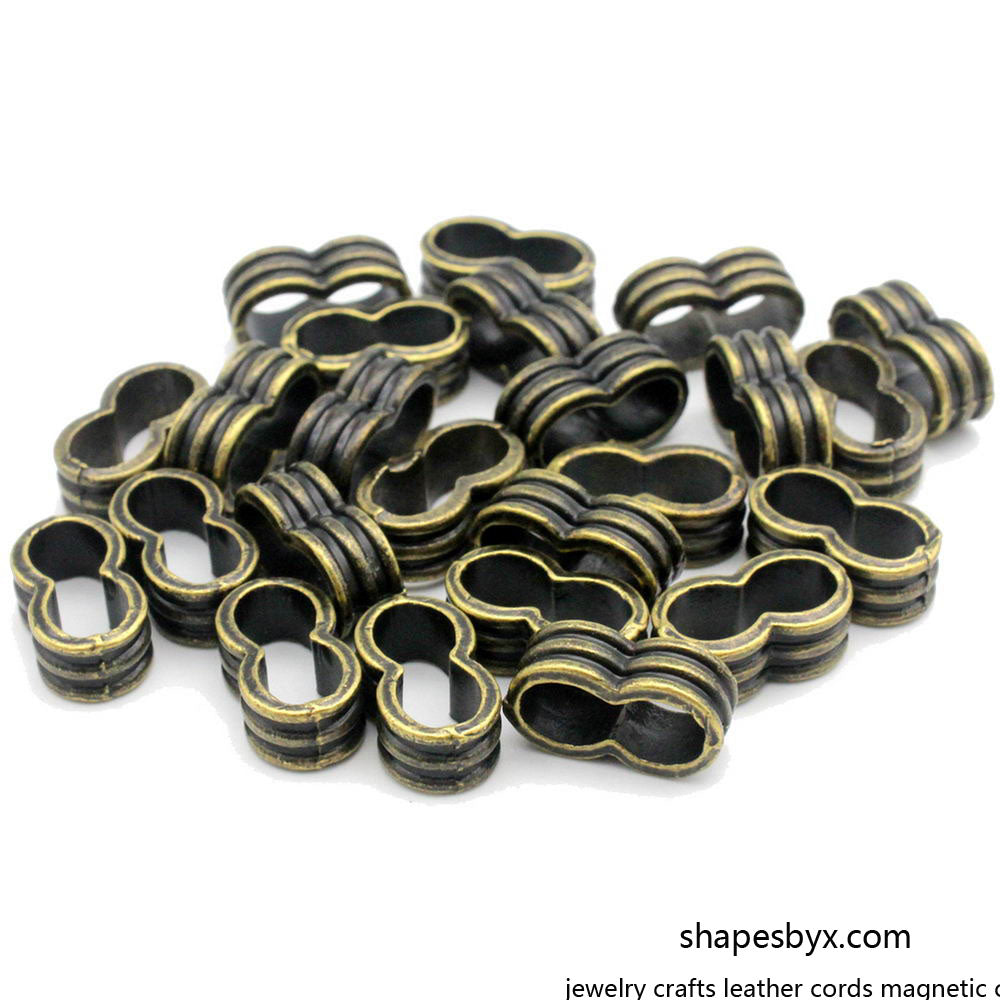 Leather Cords Separators 5.5mm Hole for 5mm Cords 10 Pieces