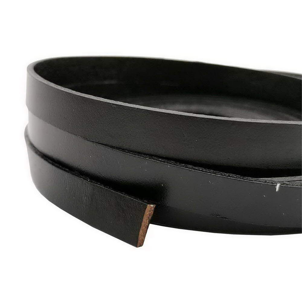 10mmx2mm Leather Strap Flat Leather Strip Jewelry Making Watchband Black